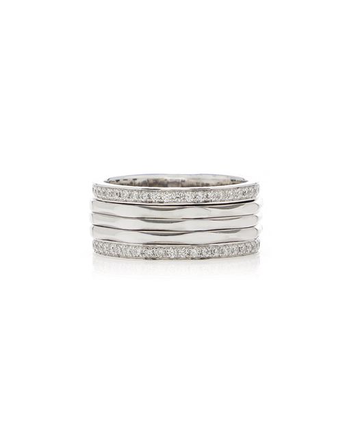 B.P. de Silva Jewellers White Horizon Continum 18K Diamond Spinner Ring