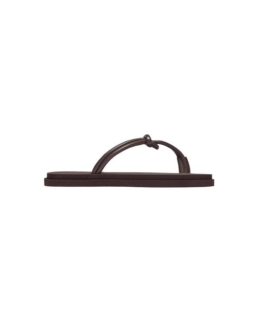 Emme Parsons Black Knot Leather Sandals
