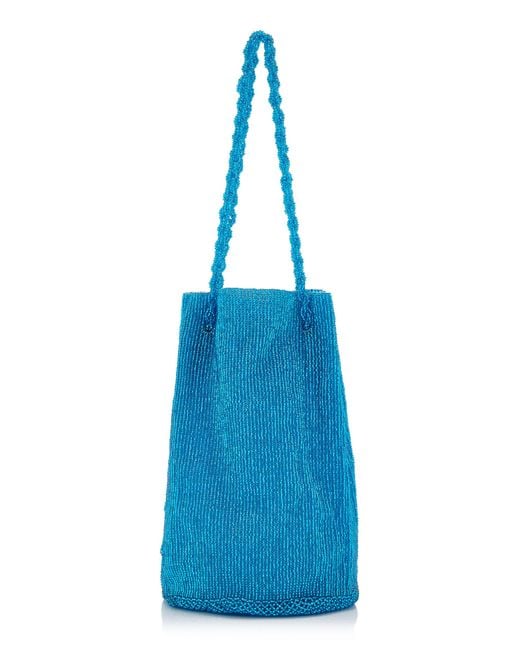 Pura Utz Blue Exclusive La Isla Rope Beaded Pouch