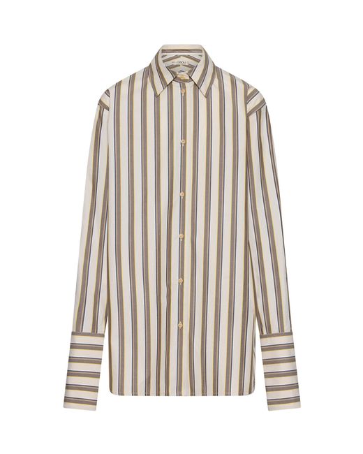 OSSOU White Soren Cotton Button-Up Shirt