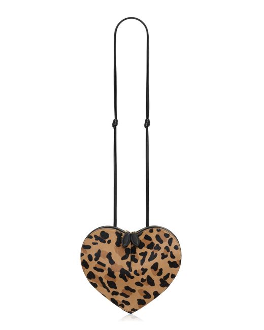 Alaïa White Le Coeur Leopard-Print Pony Hair Bag