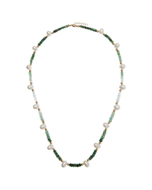 JIA JIA Green The Arizona 14K Emerald And Pearl Necklace