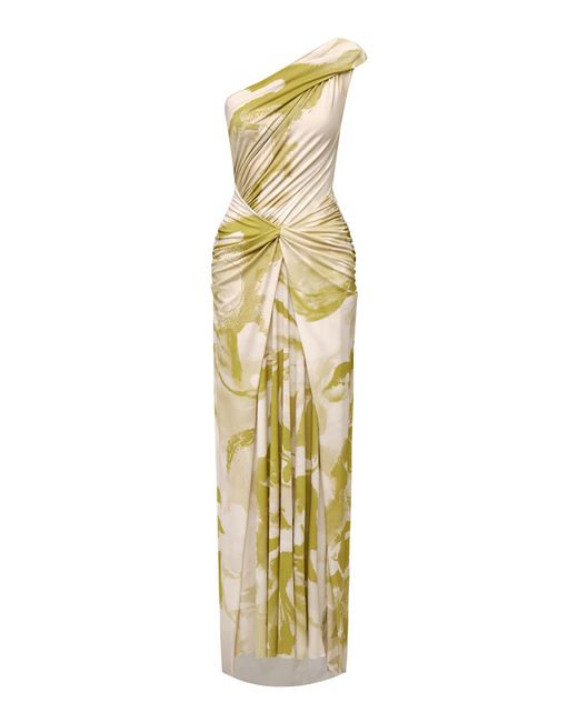 Maria Elena Villamil Metallic Alessia Maxi Dress