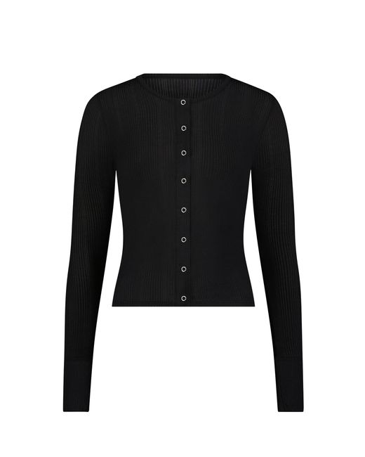 NEGATIVE Black Whipped Cardigan