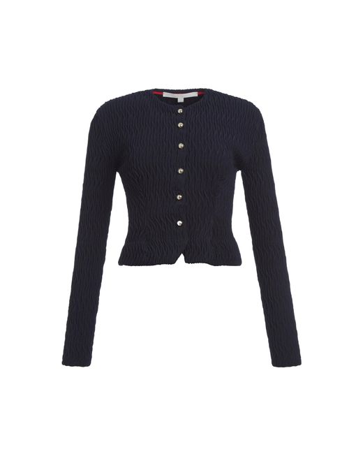 RÙADH Blue The Georgie Crepe Top