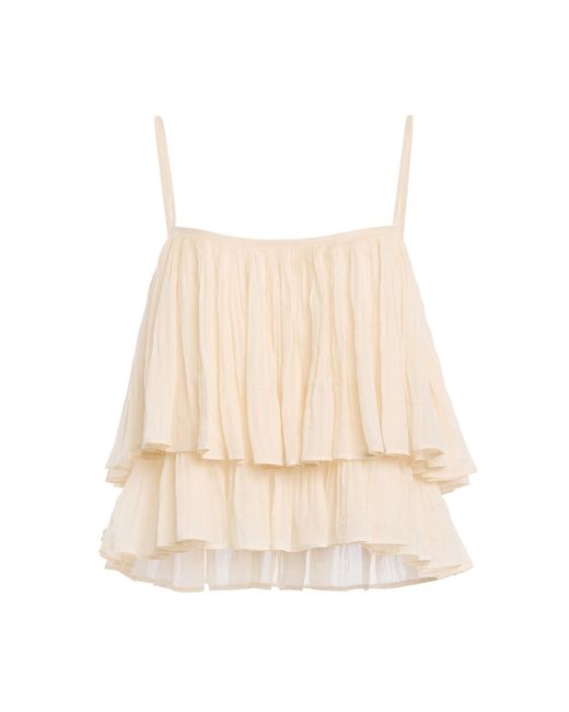 Ulla Johnson Natural Leontine Tiered Cami