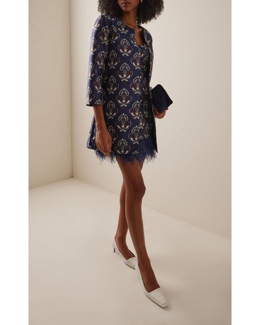 Cara Cara Blue Donna Jacquard Jacket