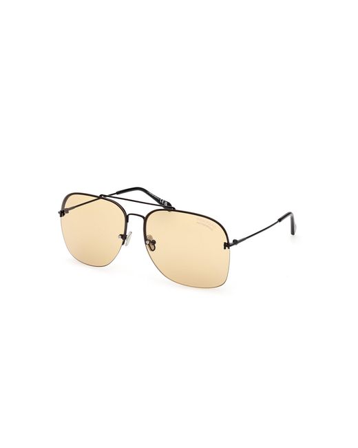 Tom Ford Black Mackenzie Aviator Metal Sunglasses