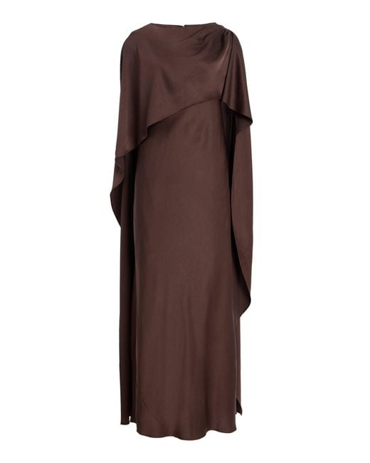 Jonathan Simkhai Brown Izel Cape Gown