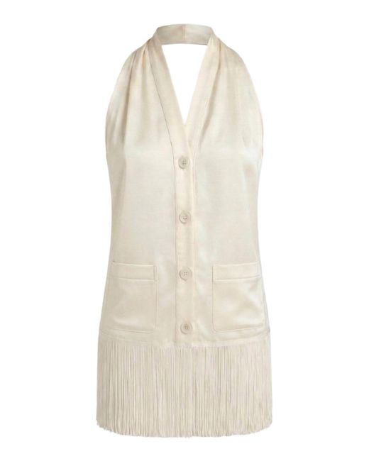 Aflalo Natural Alere Silk Satin Halter Top