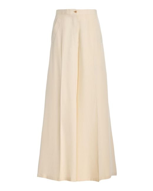 Giuliva Heritage Natural The Paola Silk Trousers