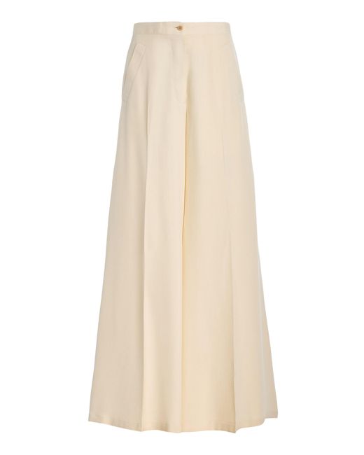 Giuliva Heritage Natural The Paola Silk Trousers