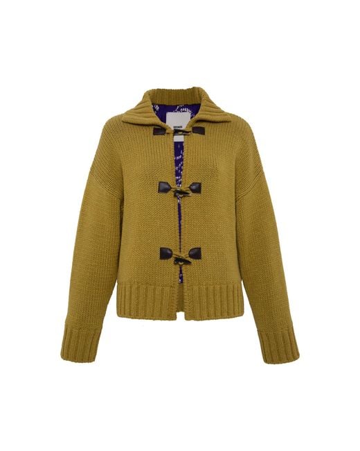 Siedres Green Ollie Oversized Cardigan
