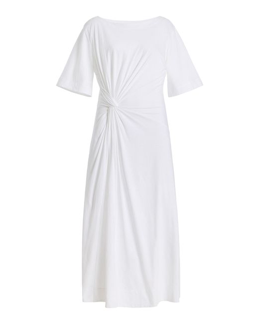 Merlette White Suraiya Cotton-Jersey Dress