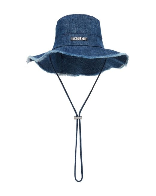 Jacquemus Le Bob Artichaut Denim Bucket Hat in Blue | Lyst UK