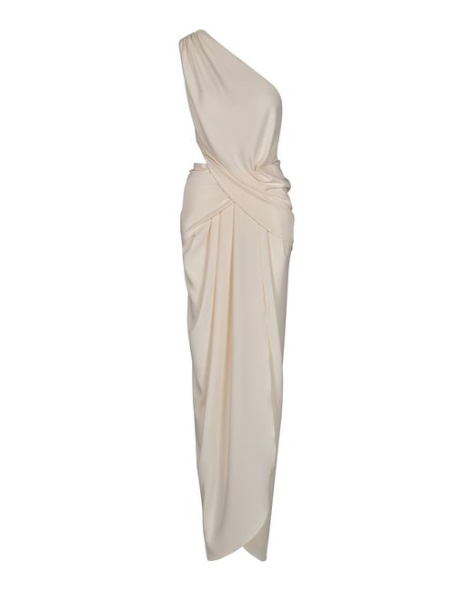 Johanna Ortiz White The Secret Conservatory One-Shoulder Maxi Dress