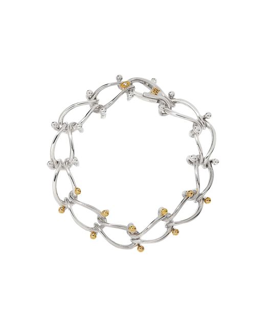 Milamore Metallic Hassou Puzzle Duo Chain Bracelet