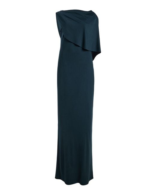 Kallmeyer Blue Exclusive Giselle Draped Maxi Dress