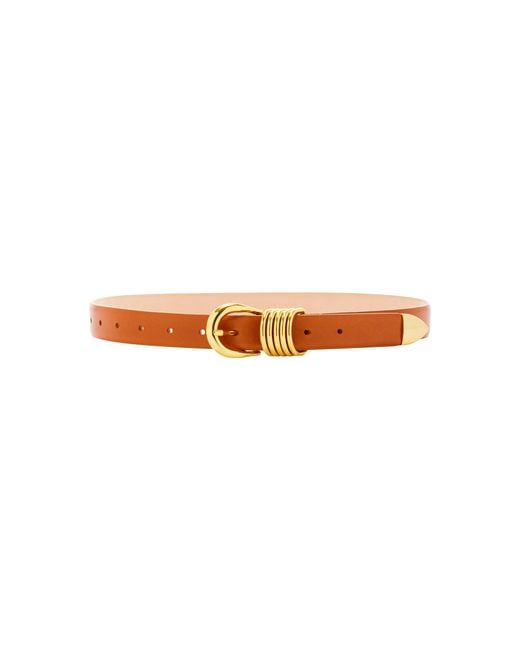 DEHANCHE Brown Hollyhock Leather Belt