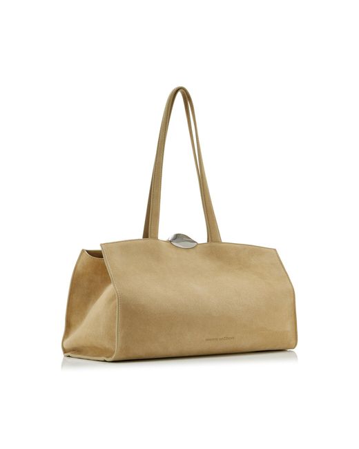 Benedetta Bruzziches Natural Serena Suede Shoulder Bag