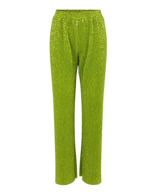 Stine Goya Green Markus Sequin Pants