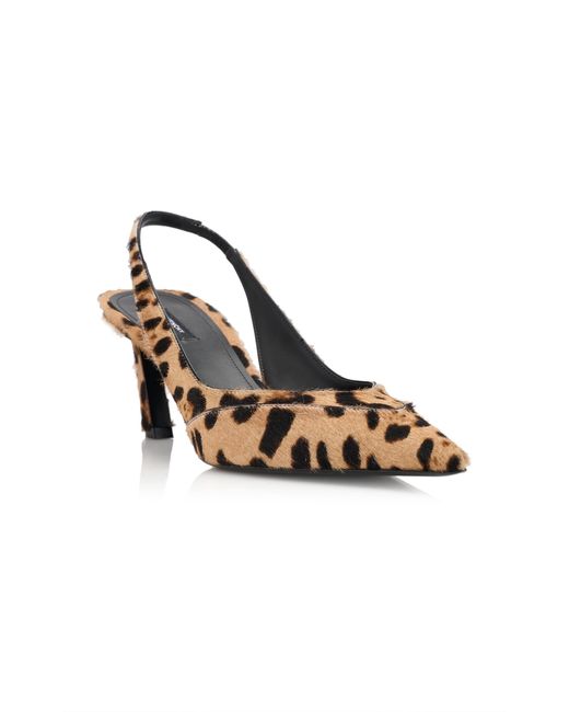 Givenchy Metallic Leopard-Print Slingback Pumps