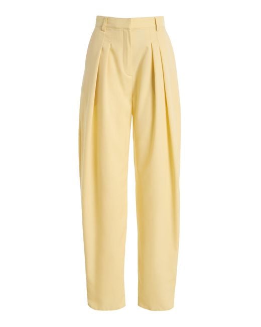 Franchise Yellow Vanessa Wool-Blend Pants