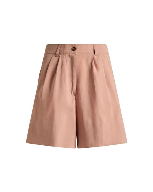 Etro Pink Pleated Shorts