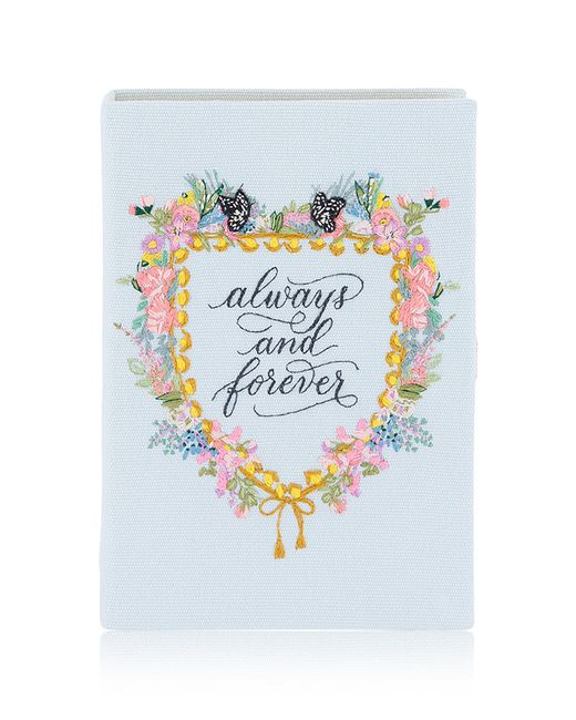 Olympia Le-Tan Blue Always And Forever Clutch