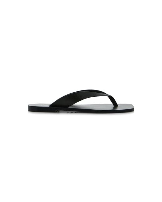 A.Emery Black Kinto Leather Sandals