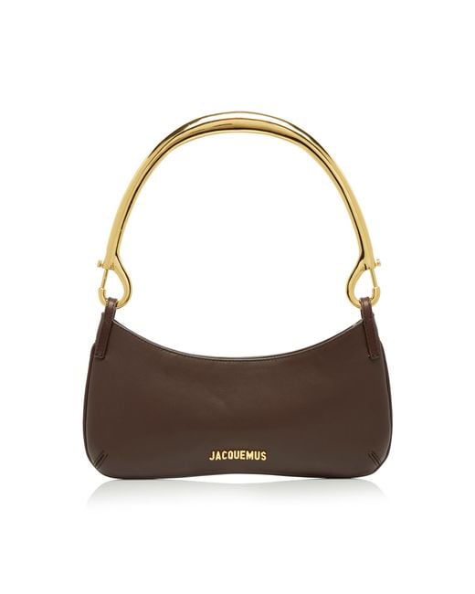 Jacquemus Brown Le Bisou Mousqueton Leather Bag