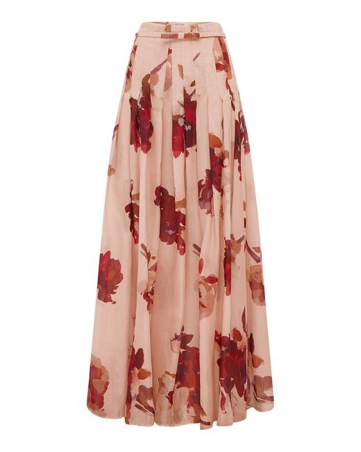 LEO LIN Red Juno Pleated Pants