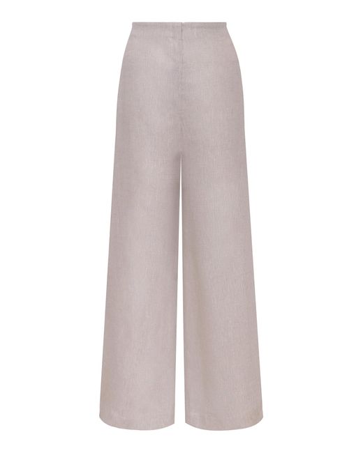ANDRES OTALORA White Salmar Linen Pants