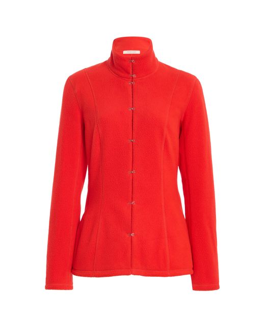 Colleen Allen Red Shaped Victorian Fleece Jacket
