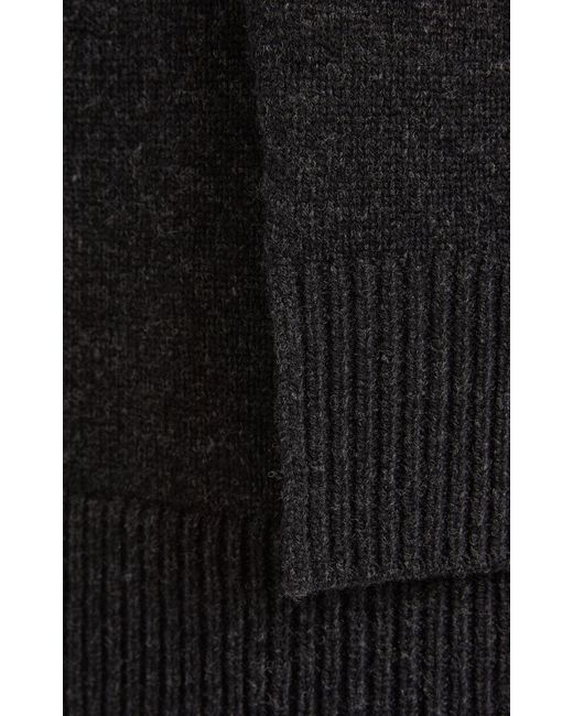 Balenciaga Black Wool Midi Wrap Skirt
