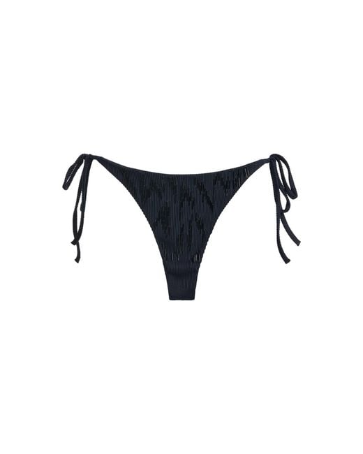 Ziah Black Embroidered Bikini Bottoms