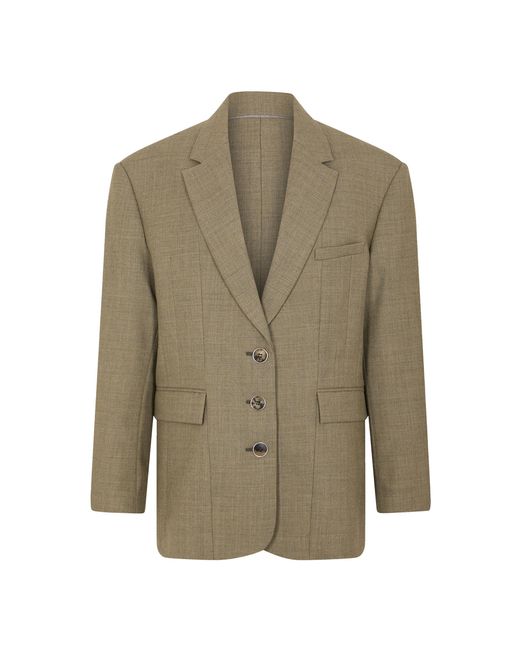 Rabanne Green Virgin Wool Blazer