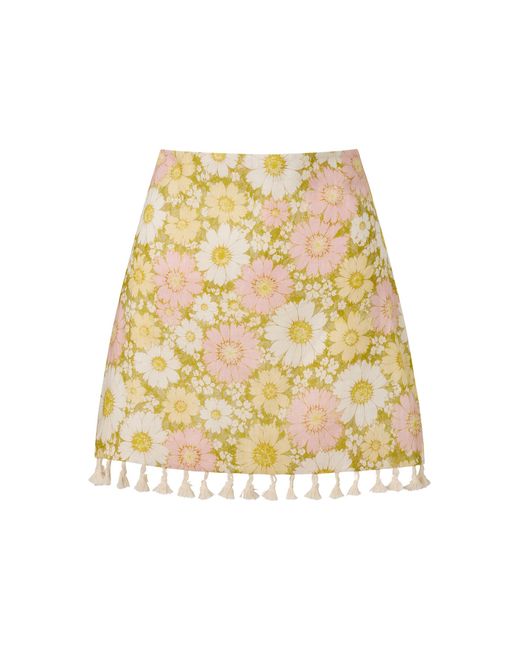 ROAME. Natural Renee Linen Skirt