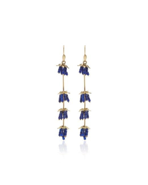 Annette Ferdinandsen Blue Lapis Lavender Earrings