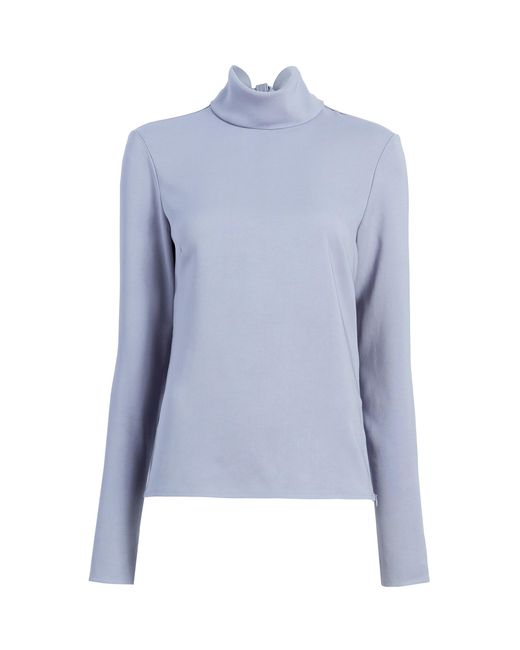 Proenza Schouler Blue Jules Cady Turtleneck Top