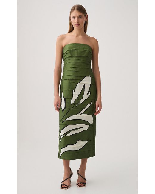 Aje. Jasmine Midi Dress in Green | Lyst Canada