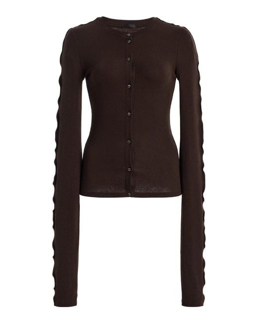 Birrot Black Line Poplin Cardigan