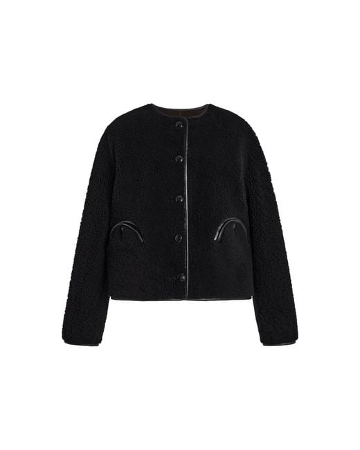 Blazé Milano Black Gliss Reversible Shearling Bolero