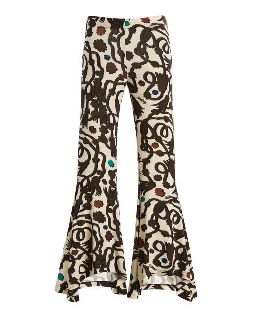 Siedres Black Jeslynn Ruffled Flared Pants