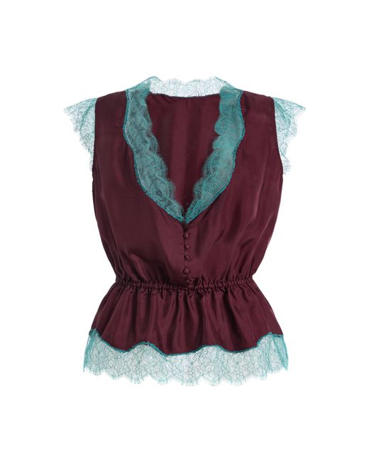 Franchise Red Lisette Silk Top