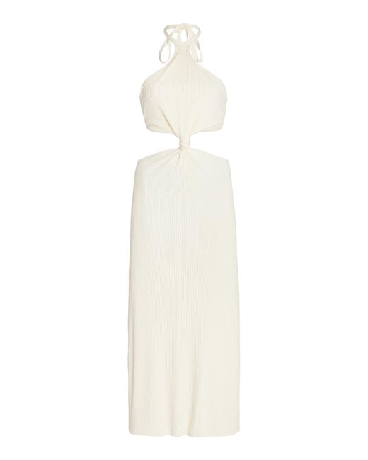 Cult Gaia Cameron Knit Midi Dress in White | Lyst