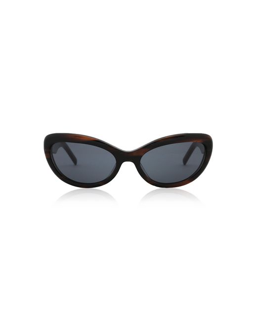 St. Agni Black Ovalo Sunglasses