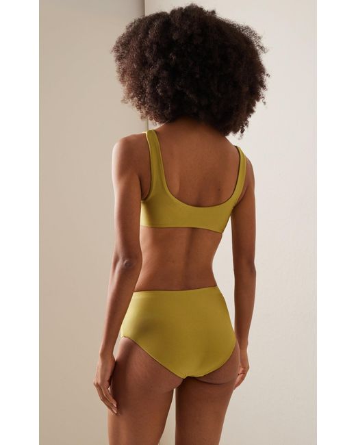 JADE Swim Yellow Bound High-waisted Bikini Bottom