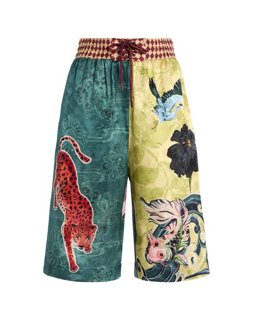 ALÉMAIS Blue Rochester Jacquard Shorts