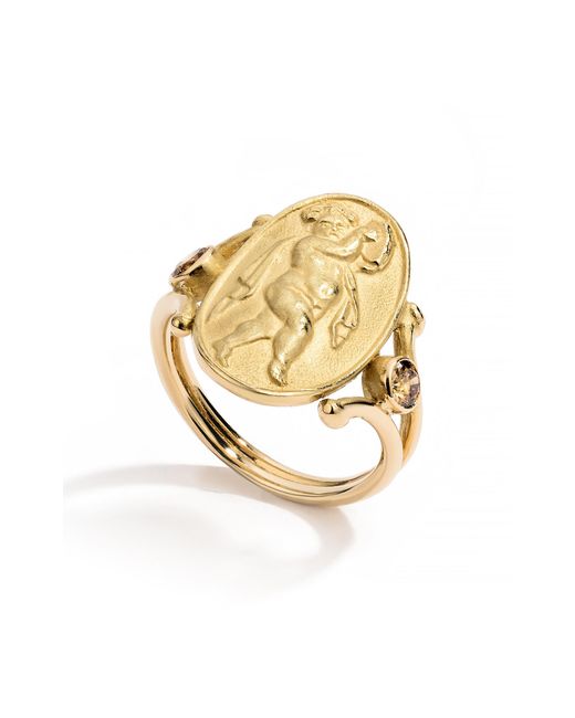 RENATO CIPULLO Metallic Diamond Danzante Ring